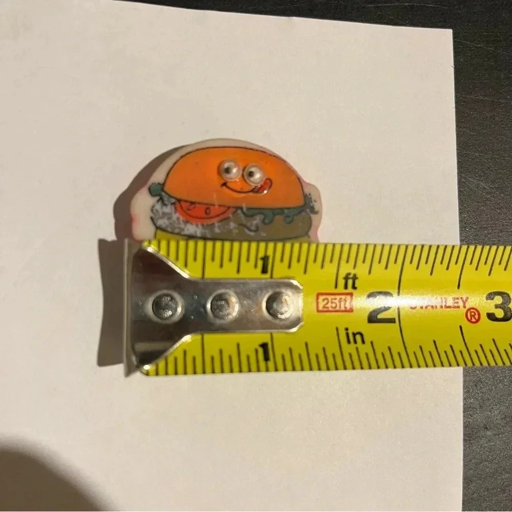 Vintage Hamburger Eraser Googly Eyes Cheeseburger
